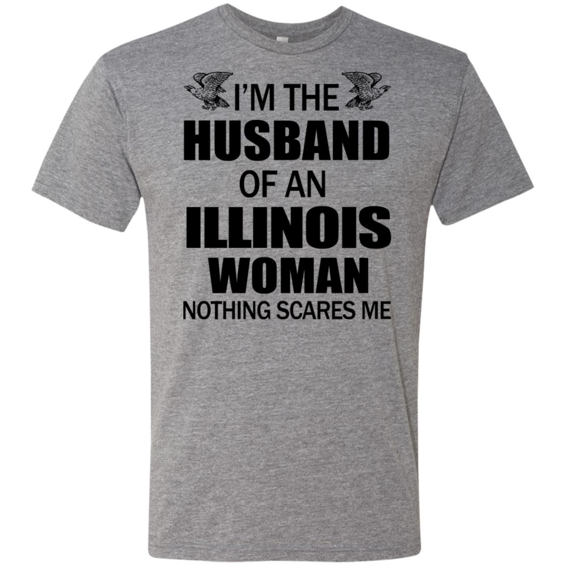 I'm The Husband Of An Illinois Woman T-shirt - T-shirt Teezalo