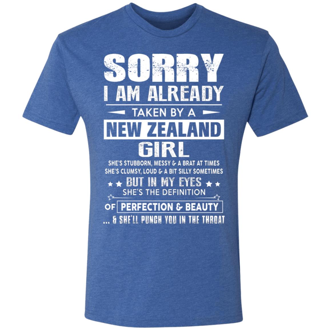 Sorry I'm Already Taken By A New Zealand Girl T-Shirt - T-shirt Teezalo