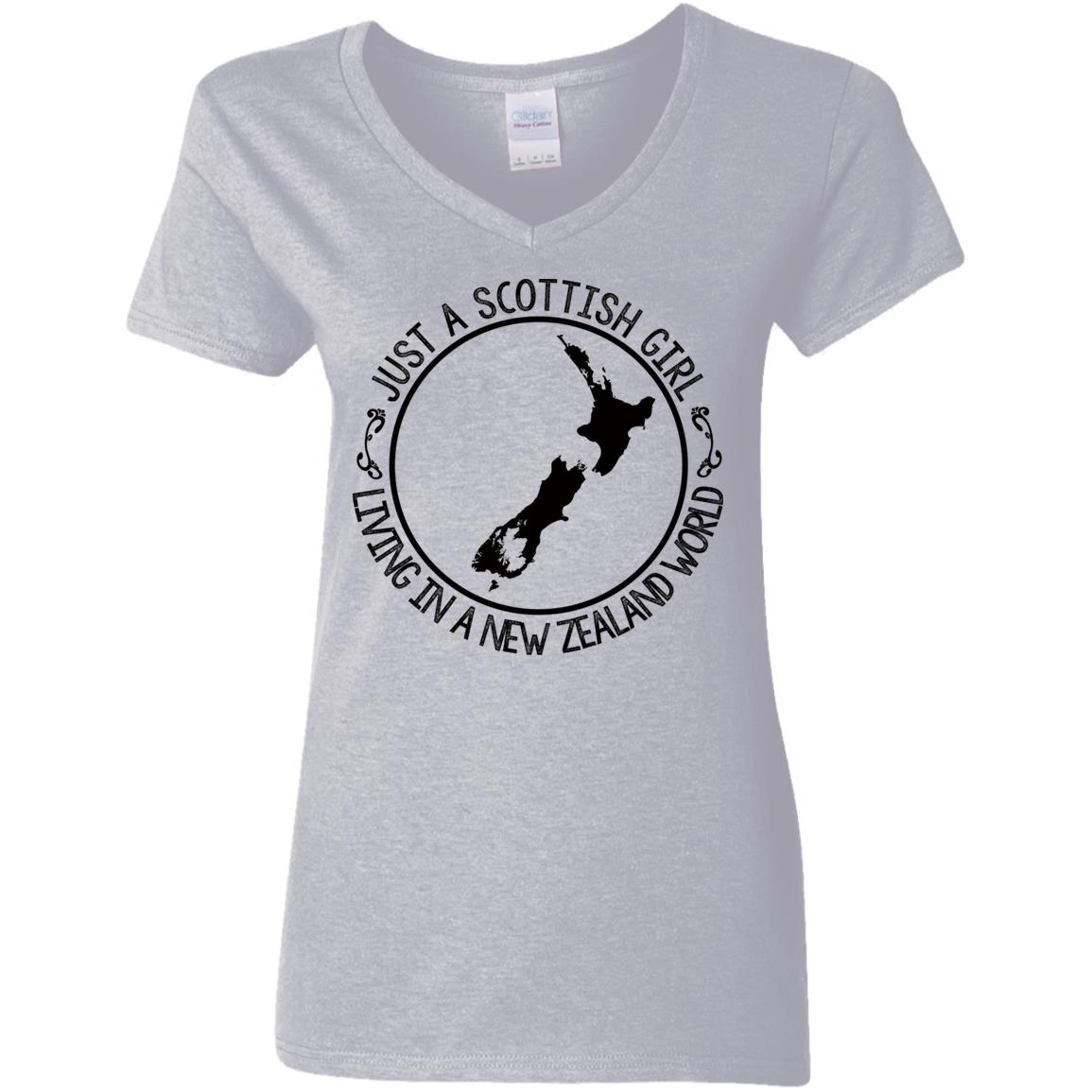 Scottish Girl Living In New Zealand World T-shirt - T-shirt Teezalo