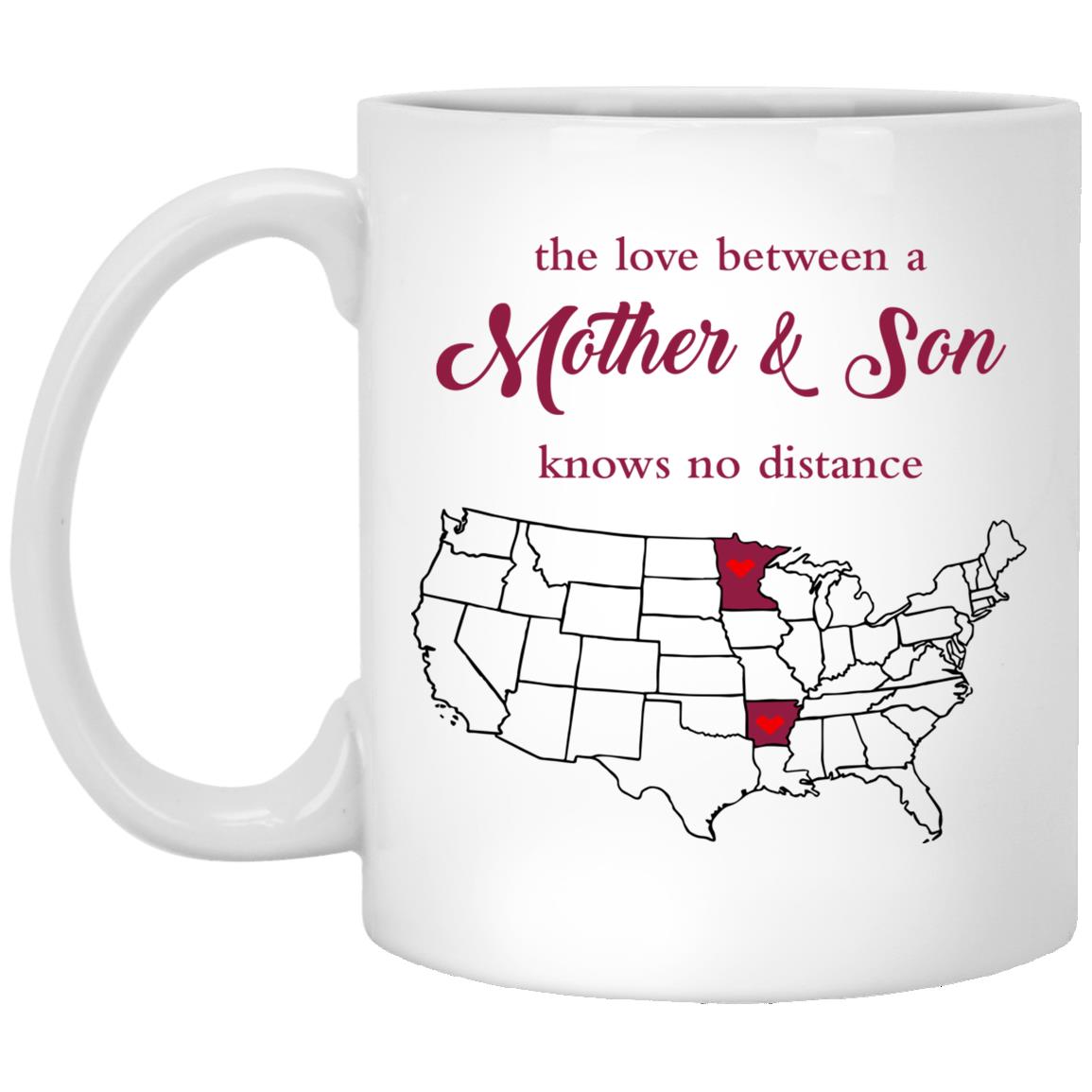 Arkansas Minnesota The Love Between Mother And Son Mug - Mug Teezalo