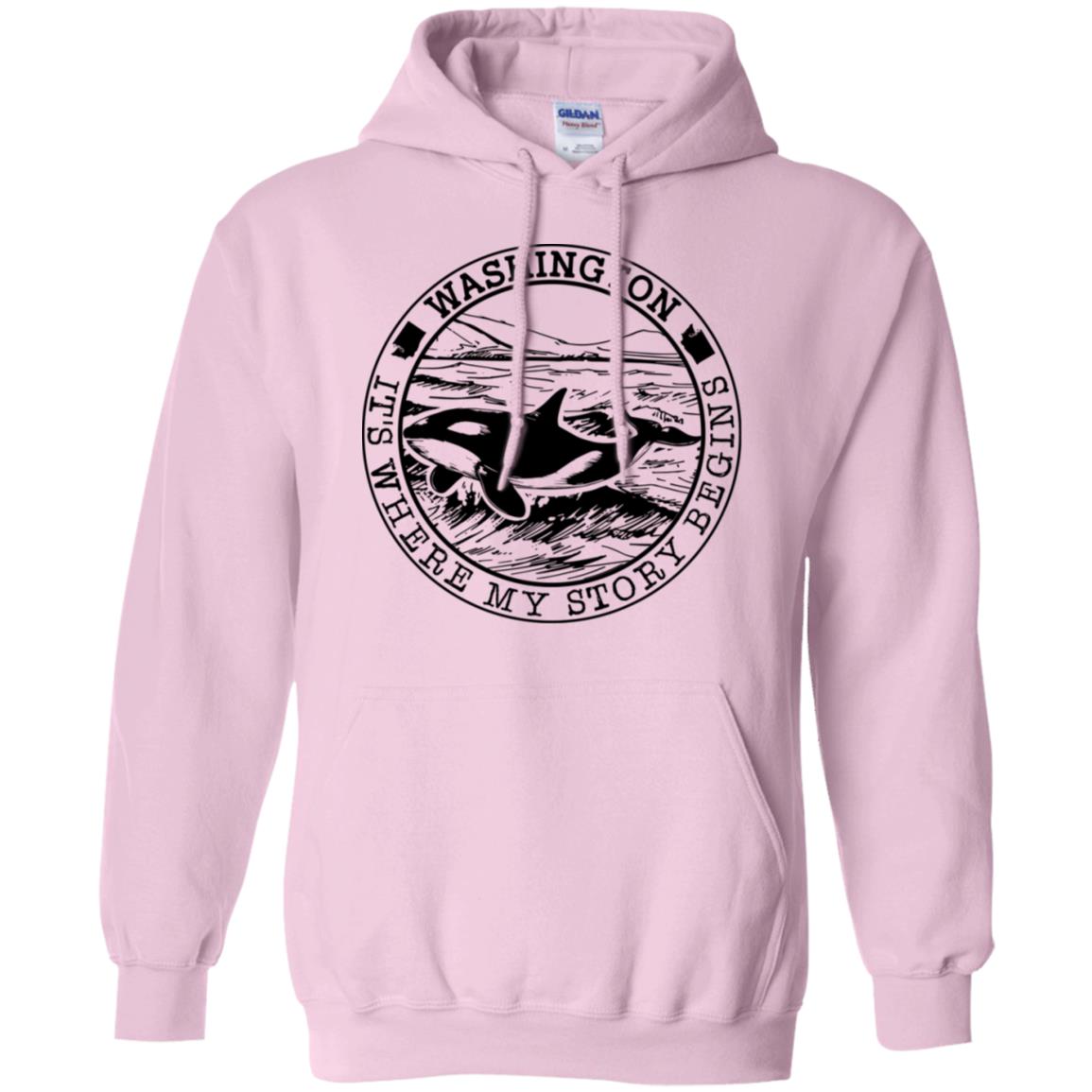Washington It's Where My Story Begins Hoodie - Hoodie Teezalo