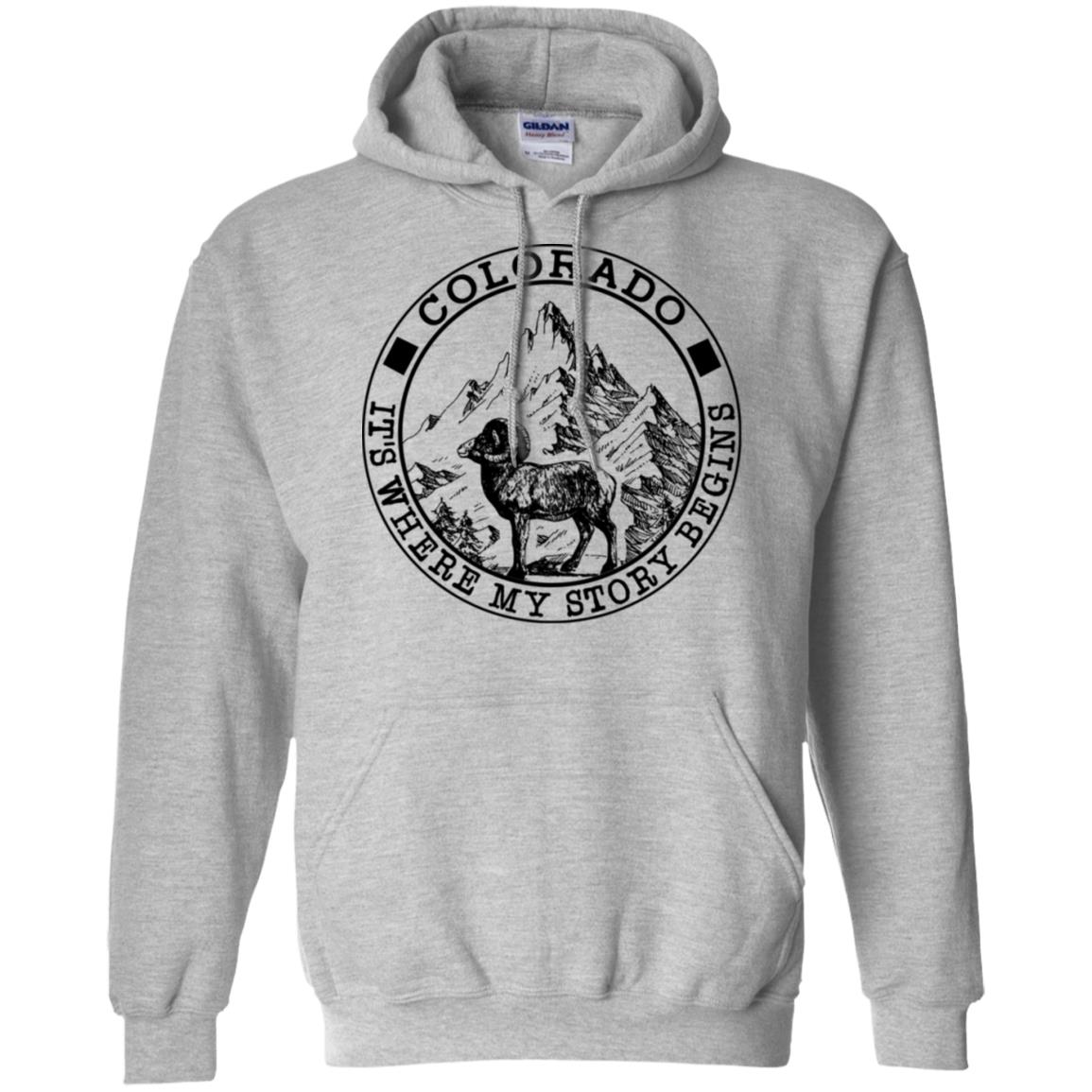 Colorado It's Where My Story Begins Hoodie - Hoodie Teezalo
