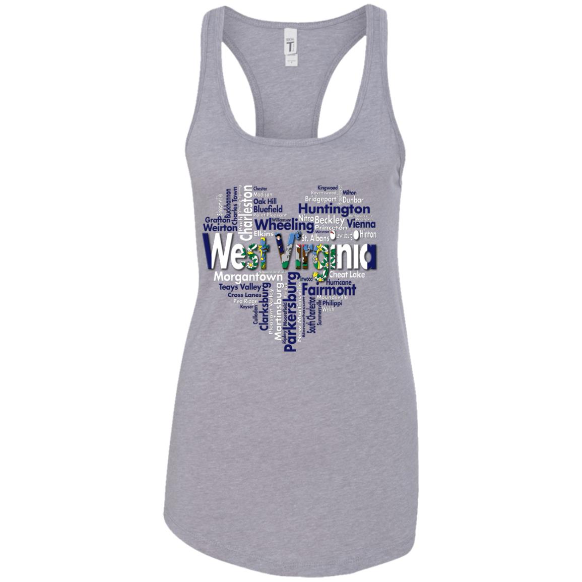 West Virginia Heart T Shirt - T-shirt Teezalo