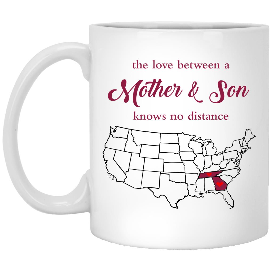 Tennessee Georgia The Love Between Mother And Son Mug - Mug Teezalo
