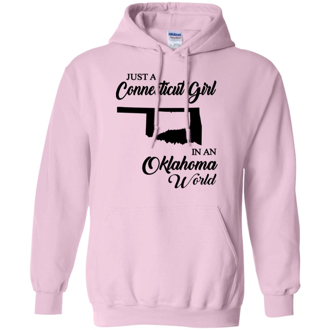 Just A Connecticut Girl In An Oklahoma World T-Shirt - T-shirt Teezalo