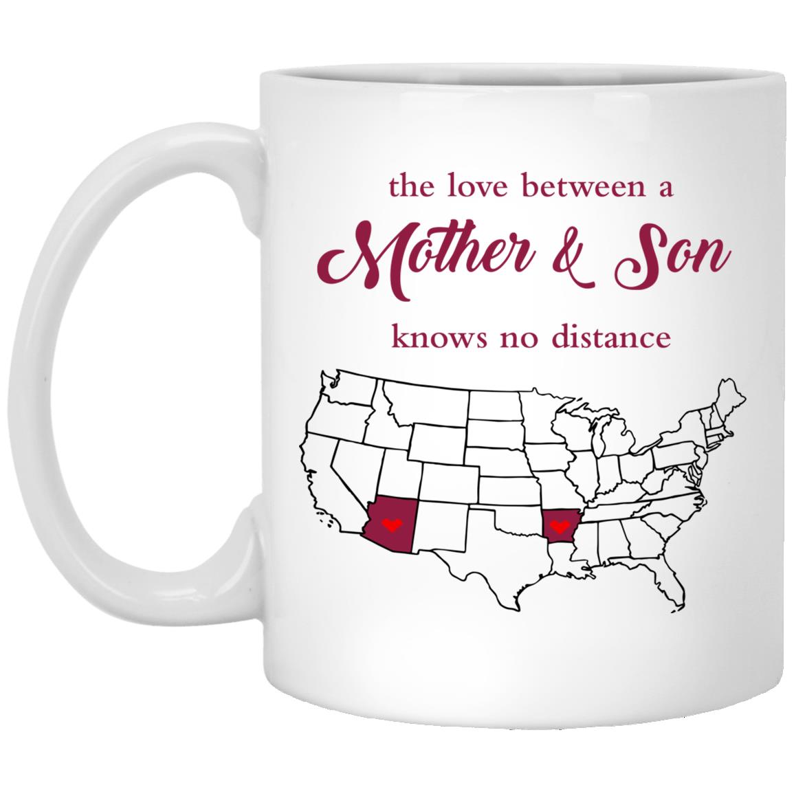 Arkansas Arizona The Love Between Mother And Son Mug - Mug Teezalo