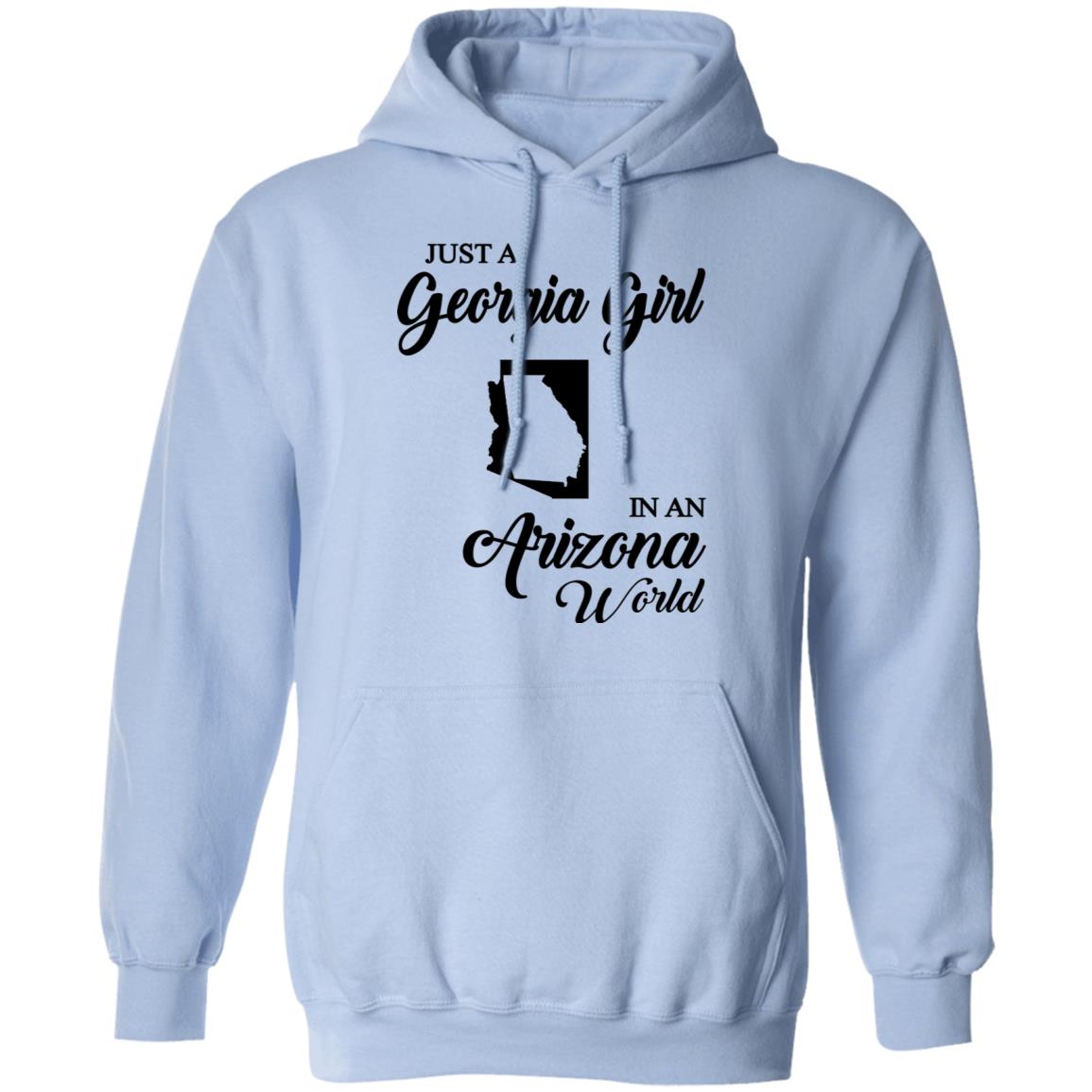 Just A Georgia Girl In An Arizona World T-Shirt - T-Shirt Teezalo