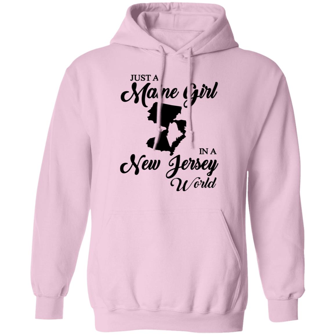 Just A Maine Girl In A Jersey World T-Shirt - T-shirt Teezalo