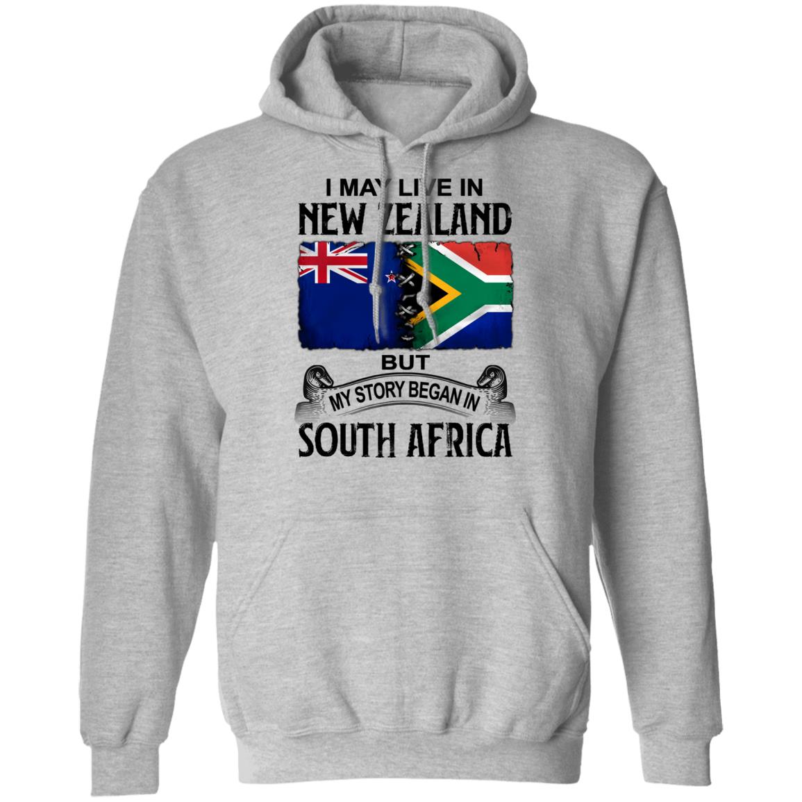 Live In New Zealand But My Story Began In South Africa T-Shirt - T-shirt Teezalo
