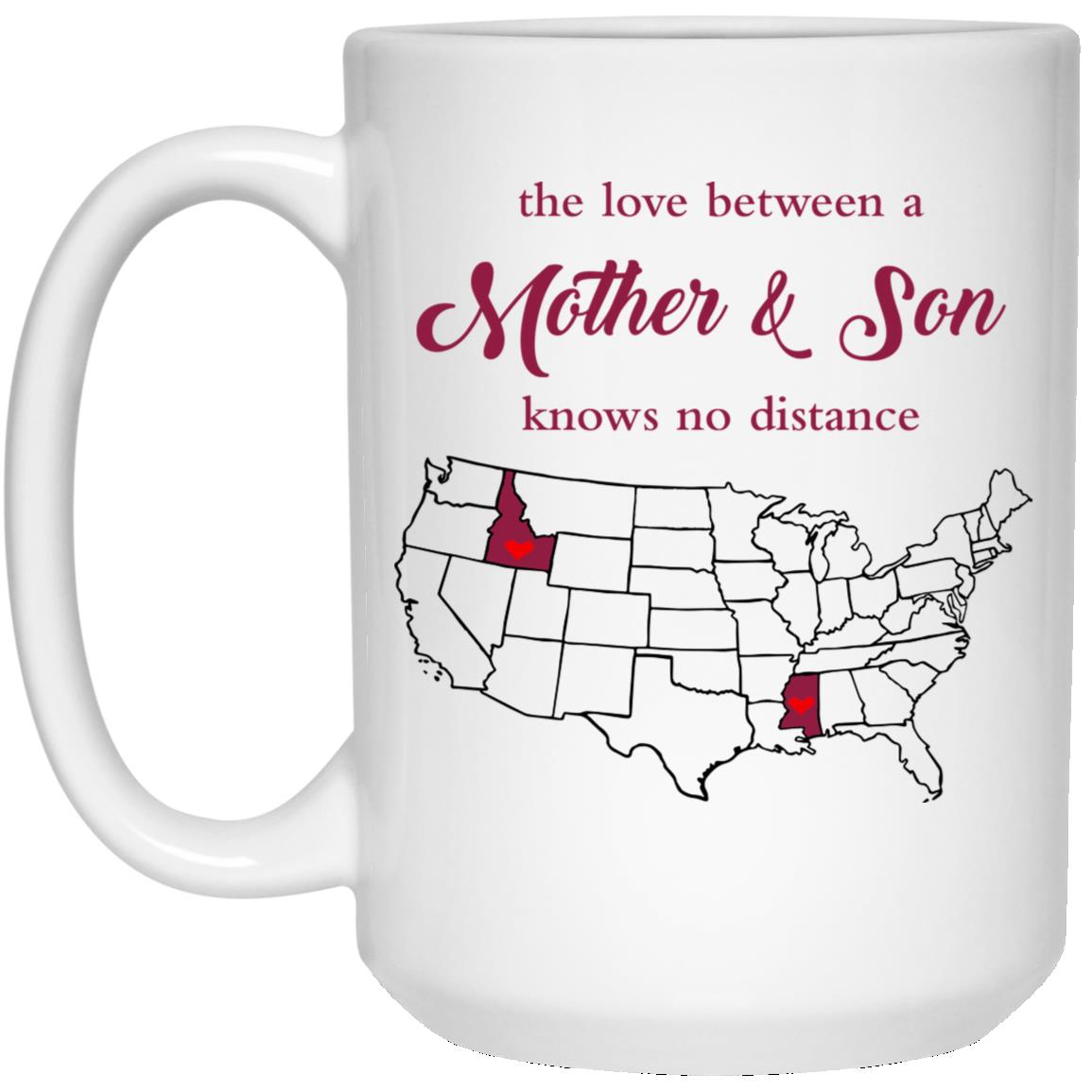 Mississippi Idaho The Love Between Mother And Son Mug - Mug Teezalo