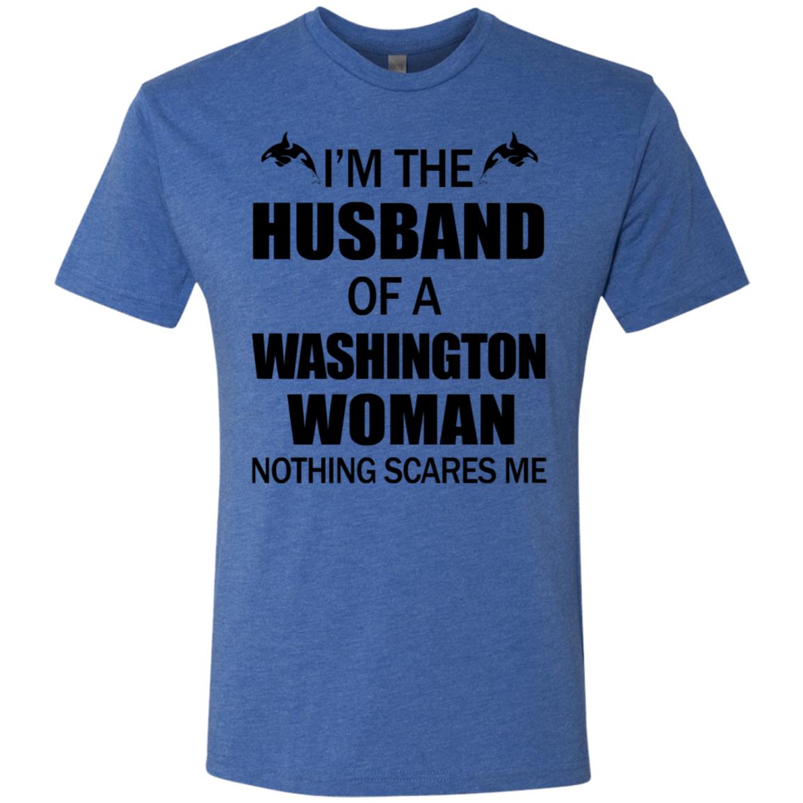 I'm The Husband Of A Washington Woman T-Shirt - T-shirt Teezalo