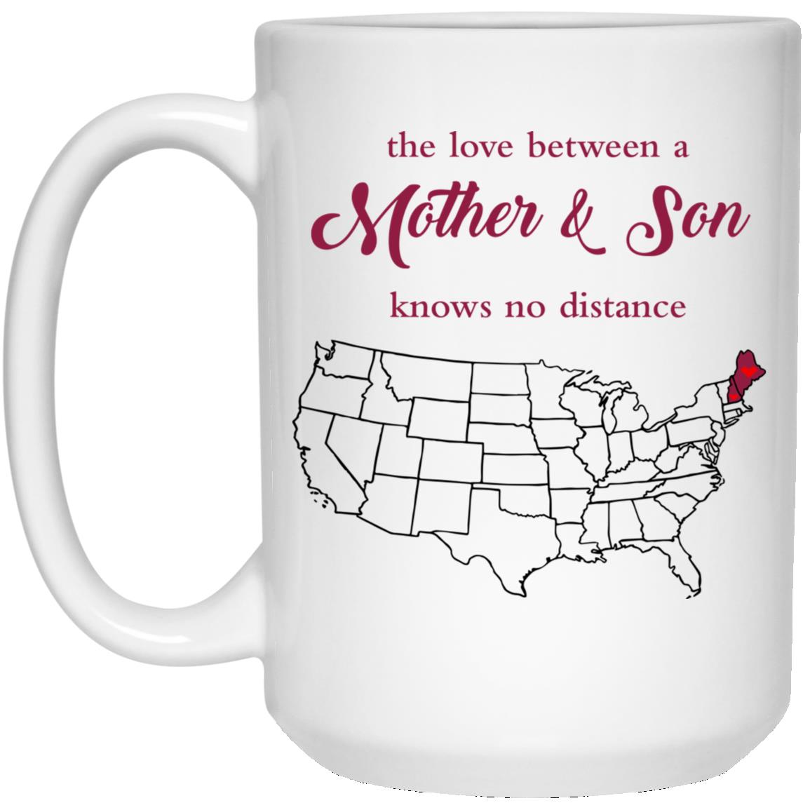 Maine New Hamshire The Love Between Mother And Son Mug - Mug Teezalo