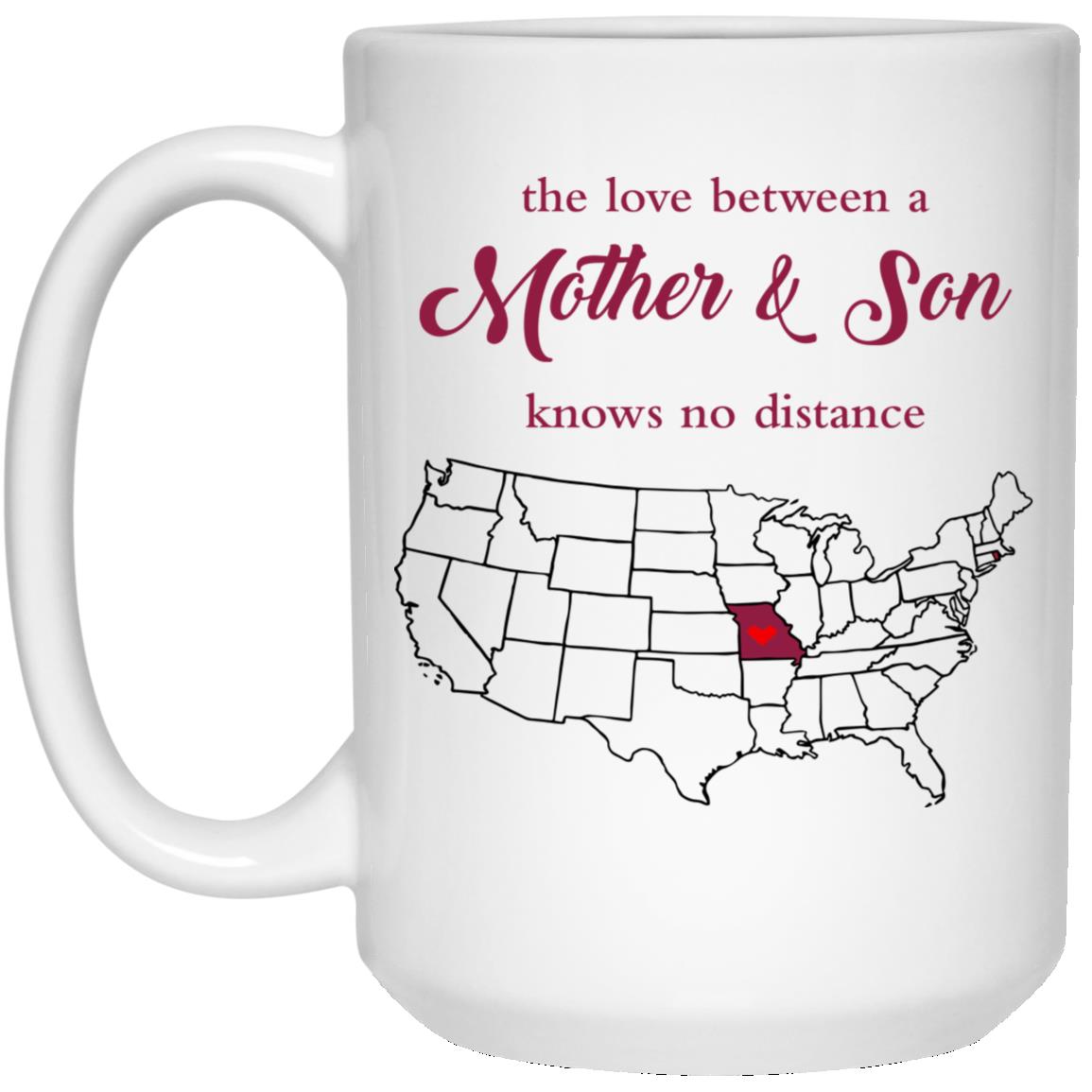 Rhode Island Missouri The Love Between Mother And Son Mug - Mug Teezalo