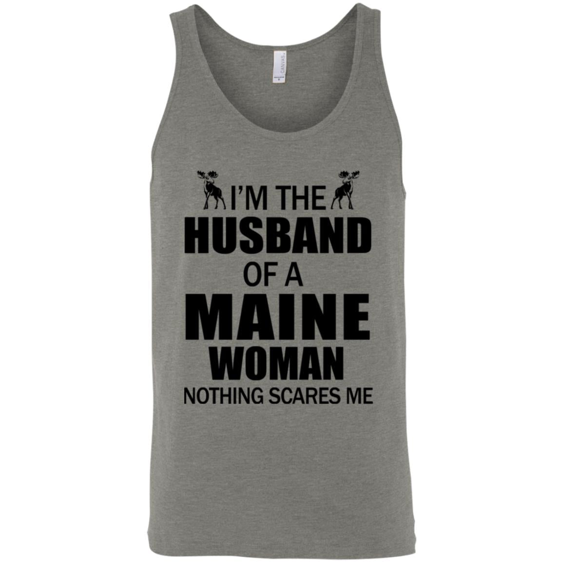 I'm The Husband Of A Maine Woman T-Shirt - T-shirt Teezalo