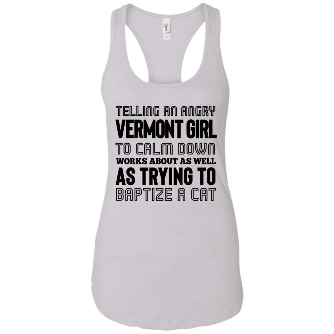 Telling An Angry Vermont Girl T-Shirt - T-shirt Teezalo