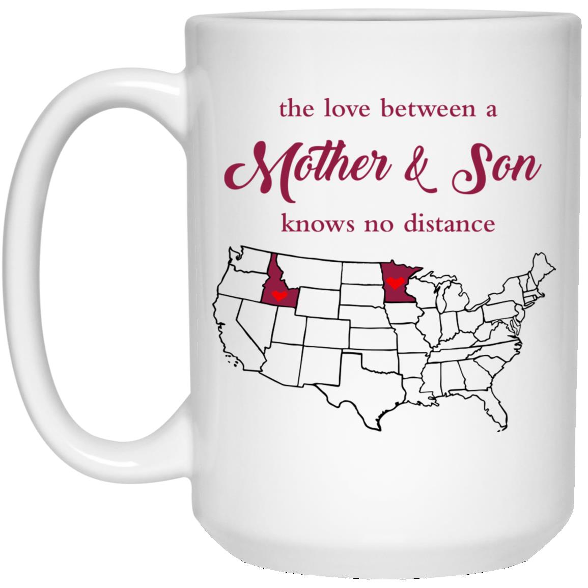 Minnesota Idaho The Love Between Mother And Son Mug - Mug Teezalo