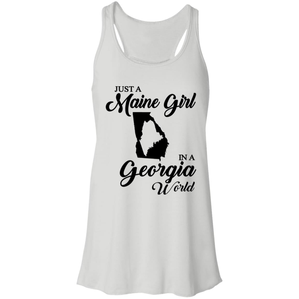 Just A Maine Girl In A Georgia World T-Shirt - T-shirt Teezalo