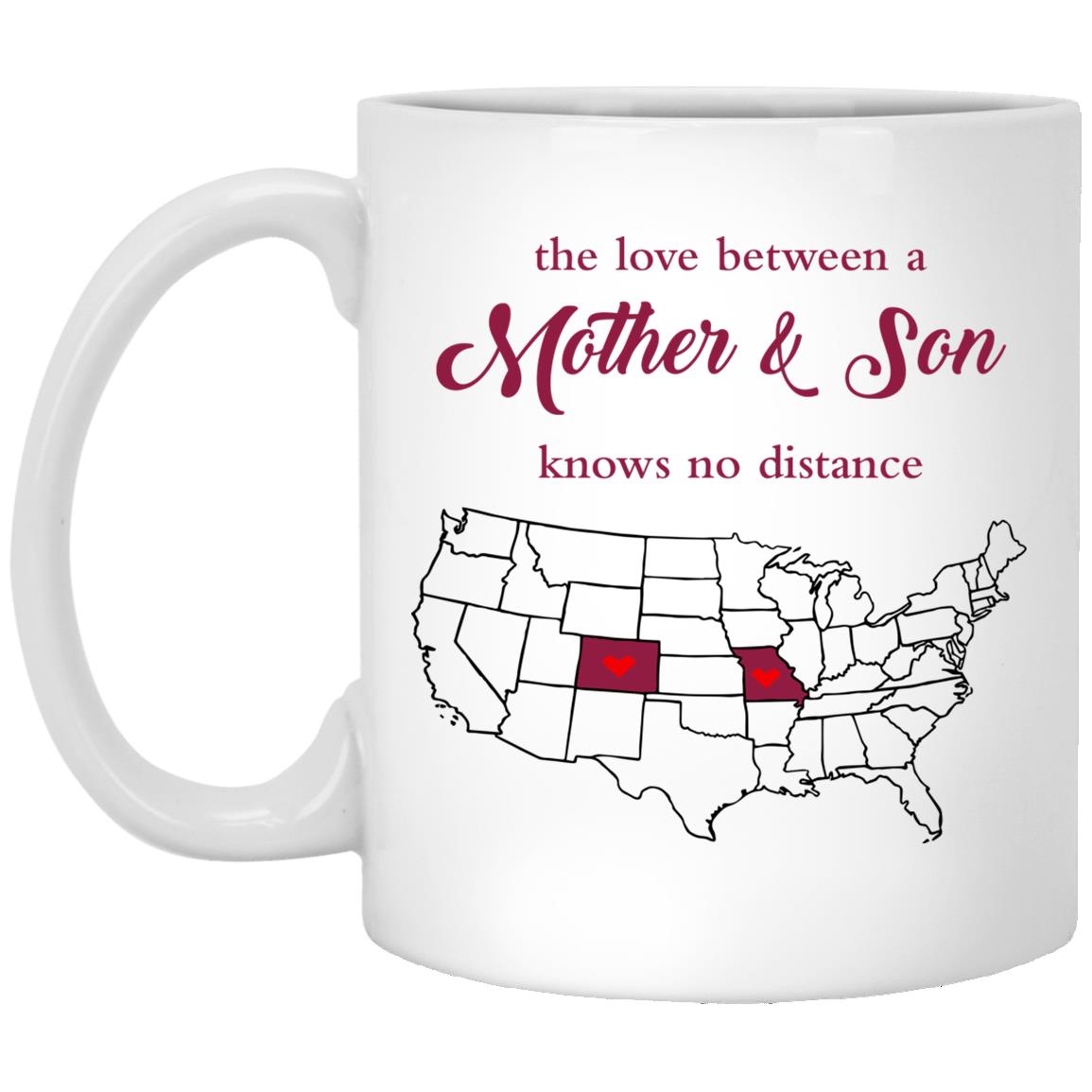 Colorado Missouri The Love Between Mother And Son Mug - Mug Teezalo