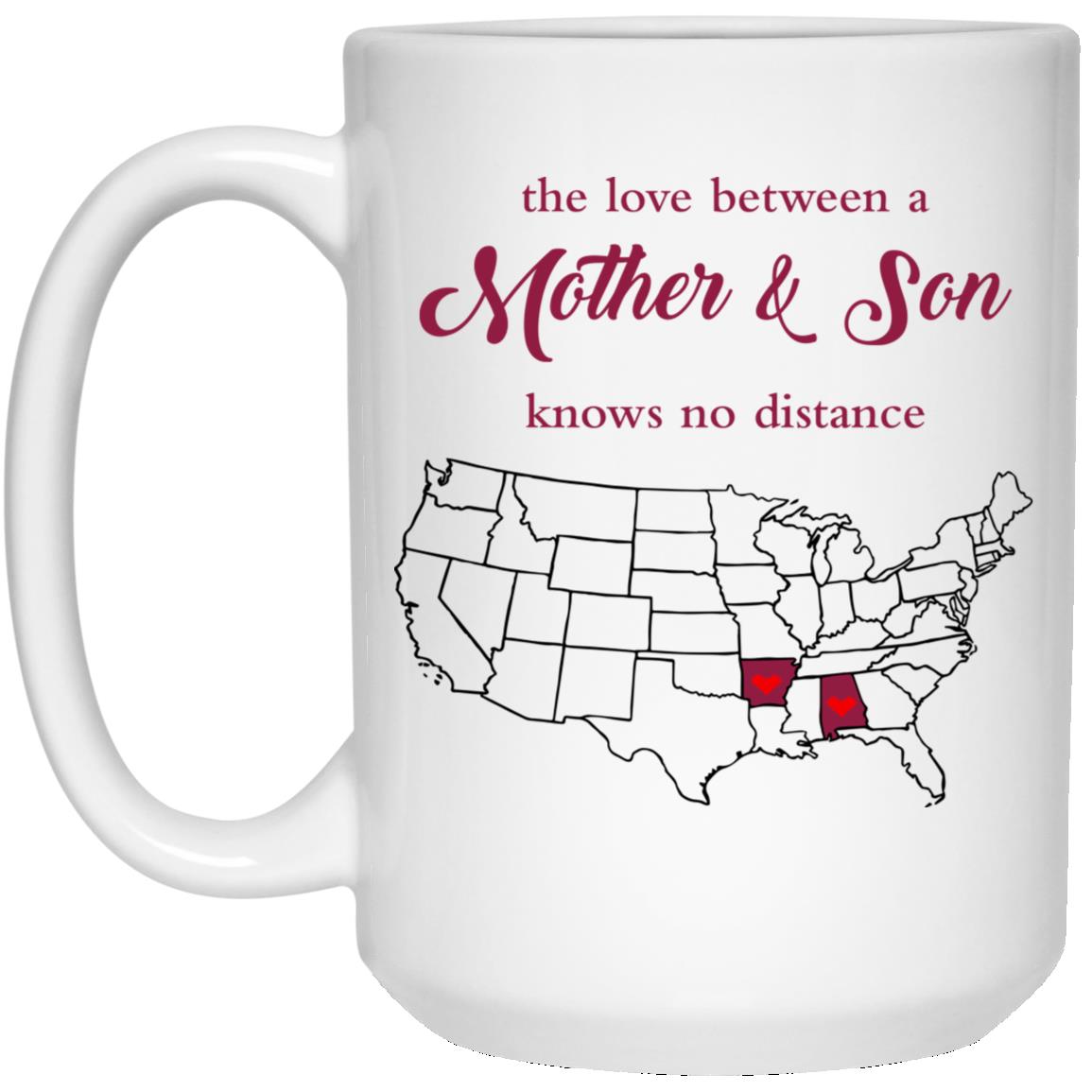 Arkansas Alabama The Love Between Mother And Son Mug - Mug Teezalo