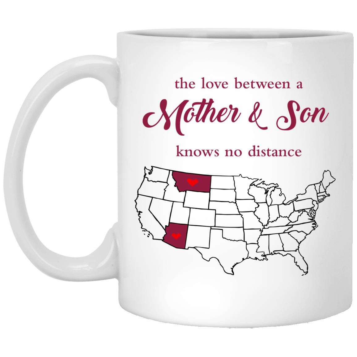 Montana Arizona The Love Between Mother And Son Mug - Mug Teezalo