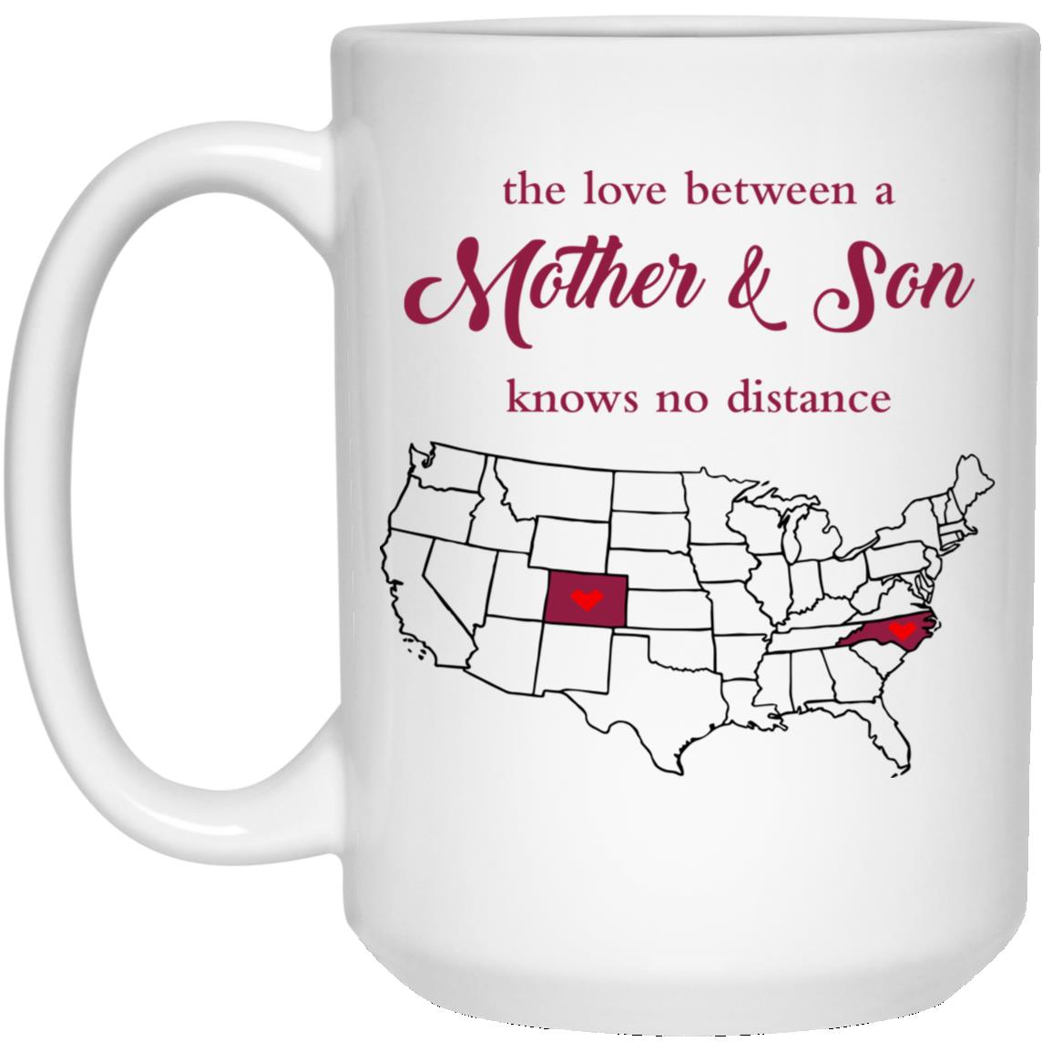 Colorado North Carolina The Love Between Mother And Son Mug - Mug Teezalo