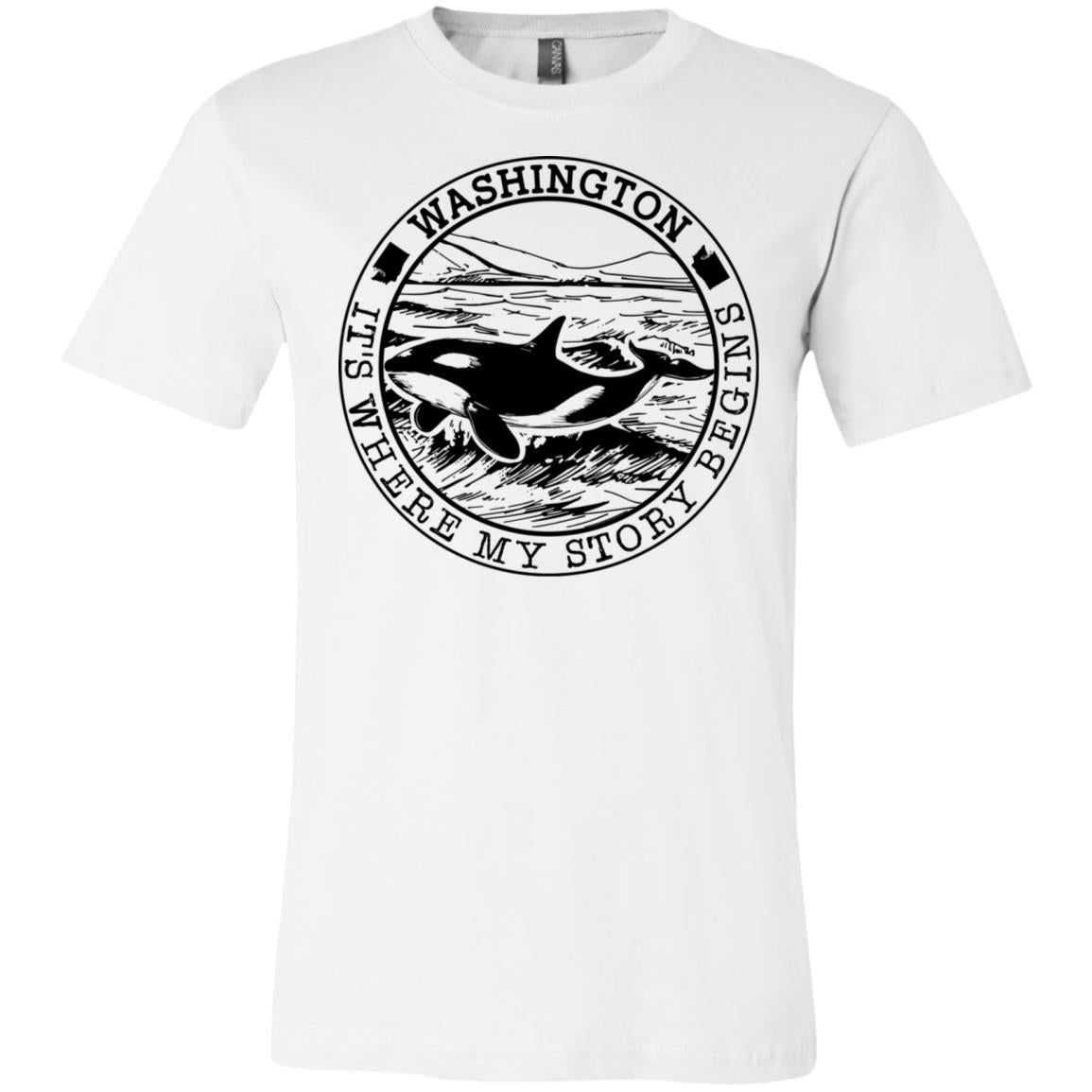 Washington It's Where My Story Begins Hoodie - Hoodie Teezalo