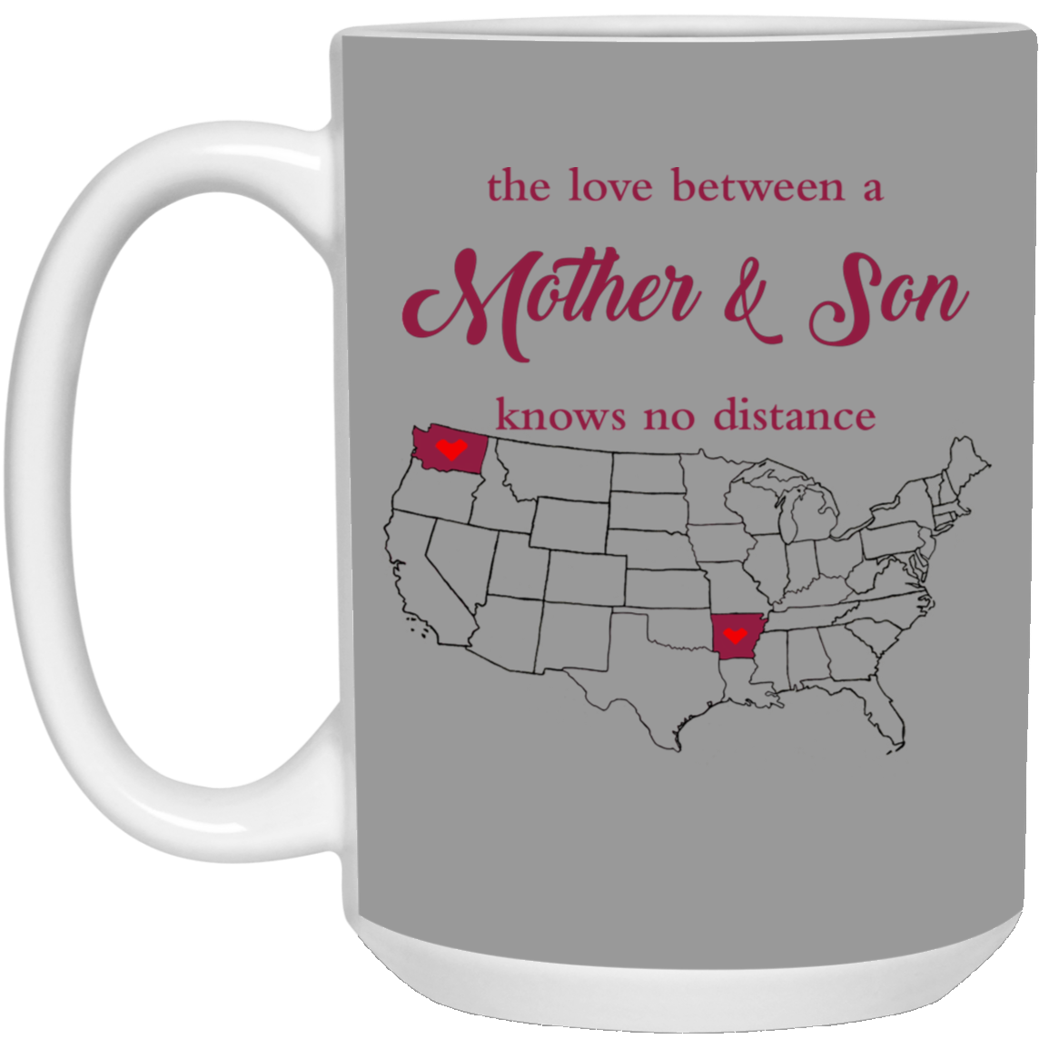 Arkansas Washington The Love Mother And Son Mug - Mug Teezalo