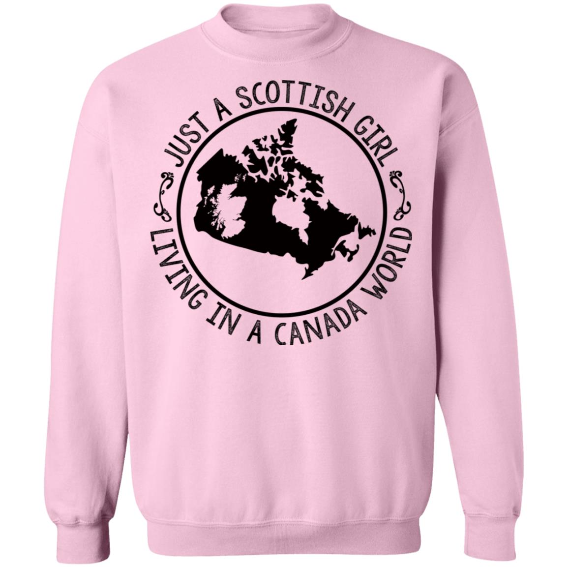 Scottish Girl Living In Canada World Hoodie - Hoodie Teezalo