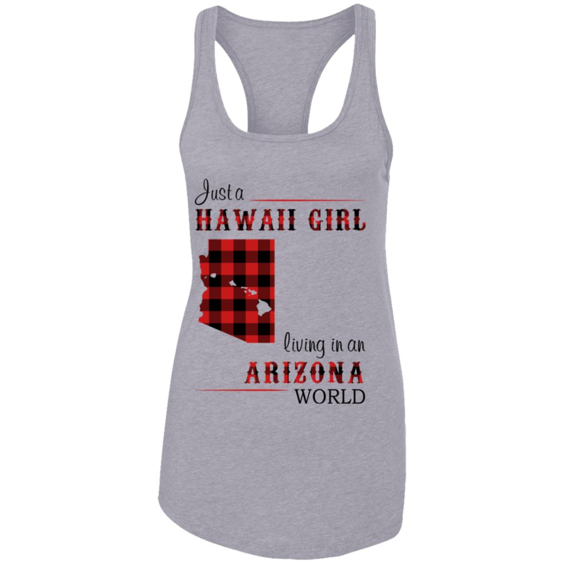 Just A Hawaii Girl Living In An Arizona World T-shirt - T-shirt Teezalo