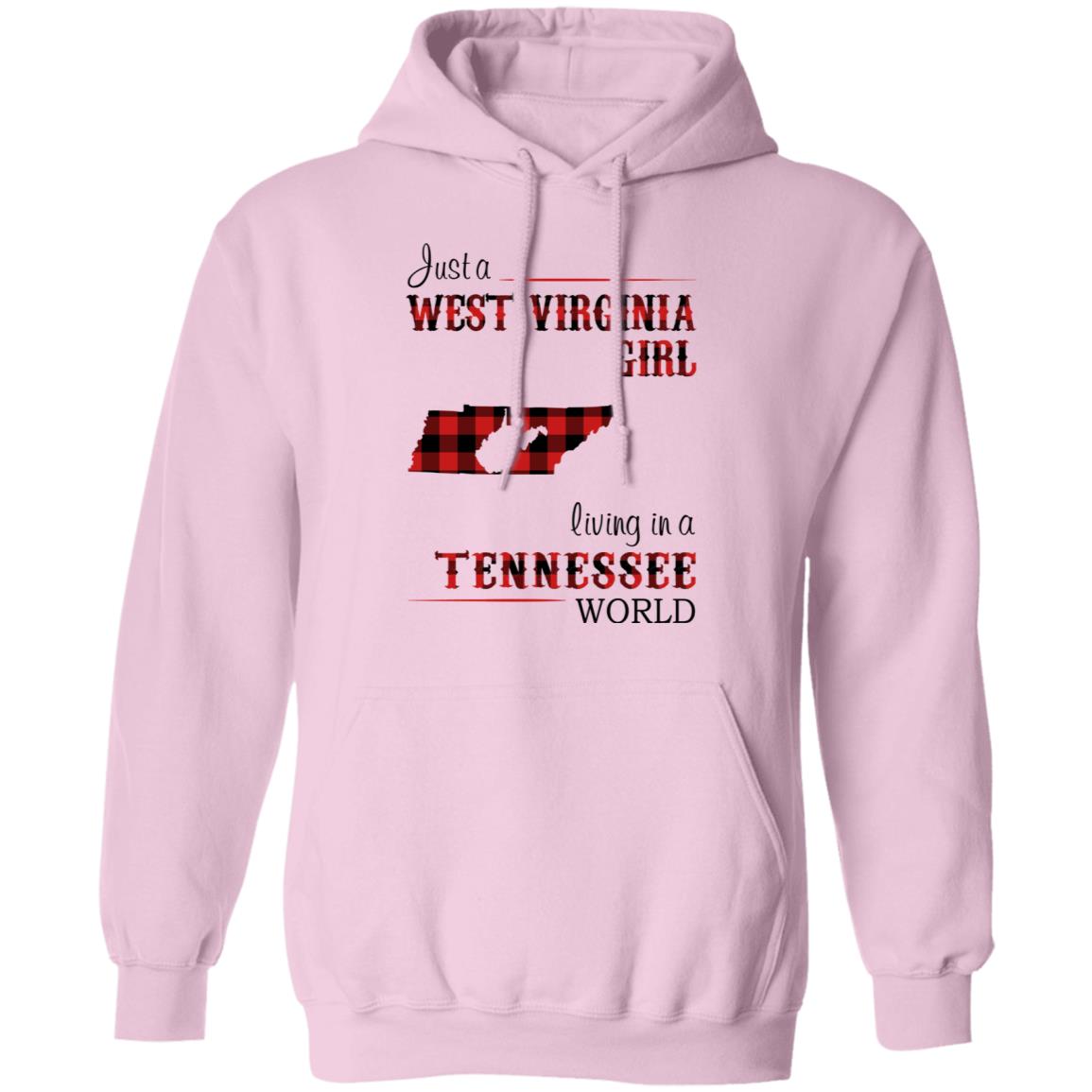 Just A West Virginia Girl Living In A Tennessee World T Shirt - T-shirt Teezalo