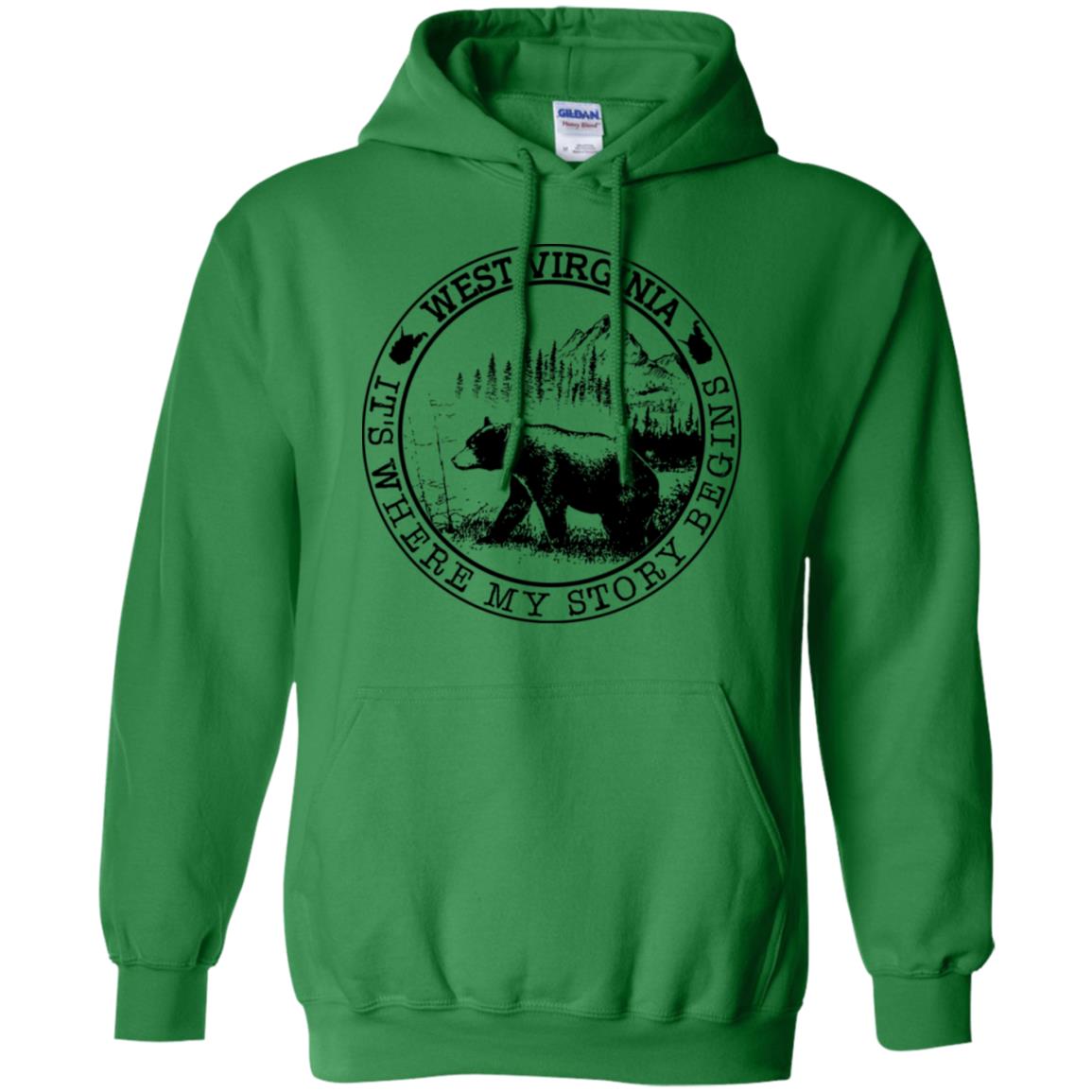 West Virginia It's Where My Story Begins Hoodie - Hoodie Teezalo