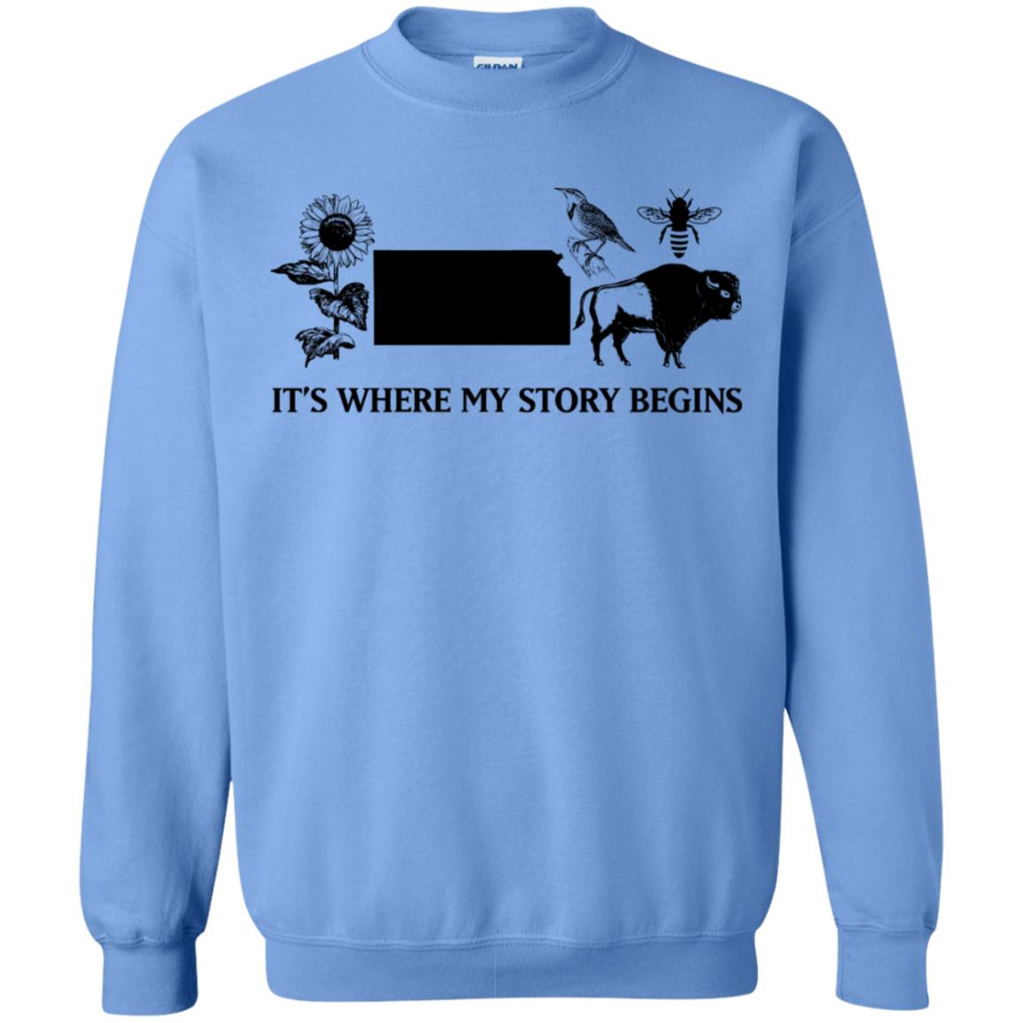 Kansas It's Where My Story Begins Hoodie - Hoodie Teezalo