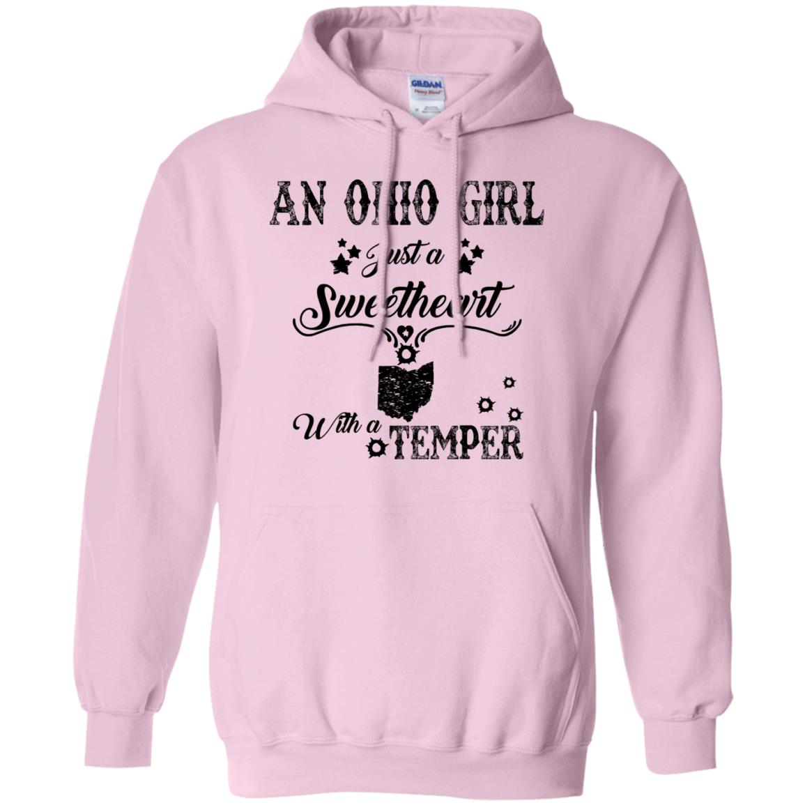 Ohio Girl Just A Sweetheart With A Temper T-Shirt - T-shirt Teezalo