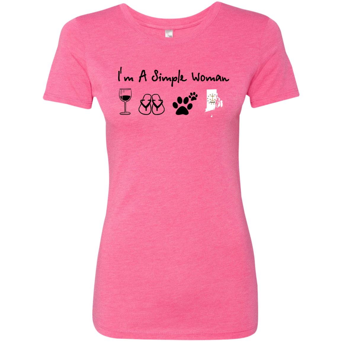 Rhode Island I'm Just A Simple Woman Hoodie - Hoodie Teezalo