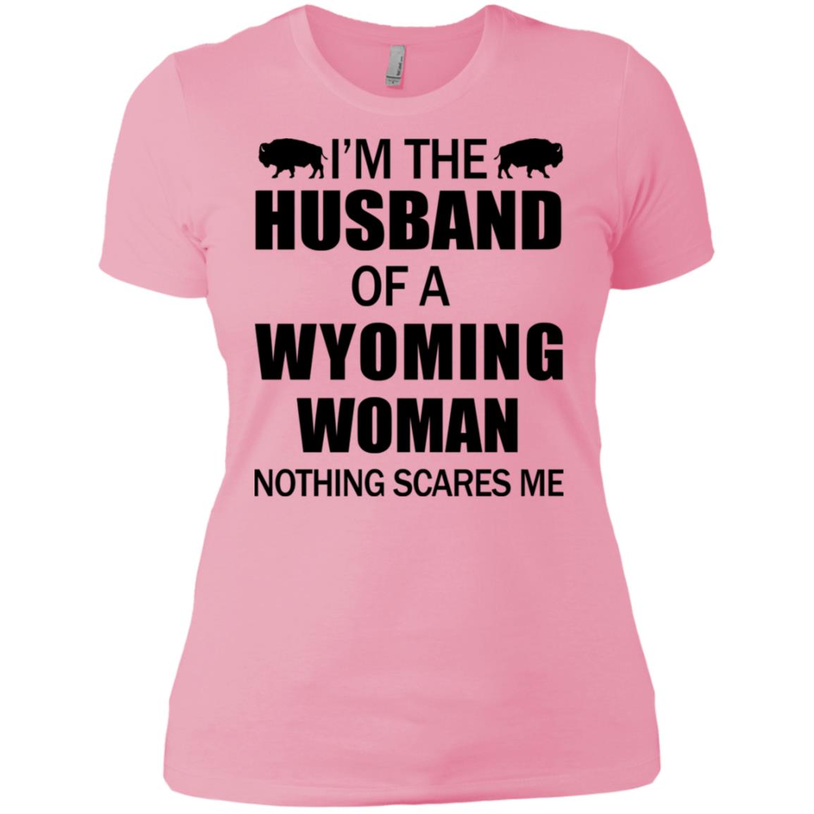 I'm The Husband Of A Wyoming Woman T-Shirt - T-shirt Teezalo