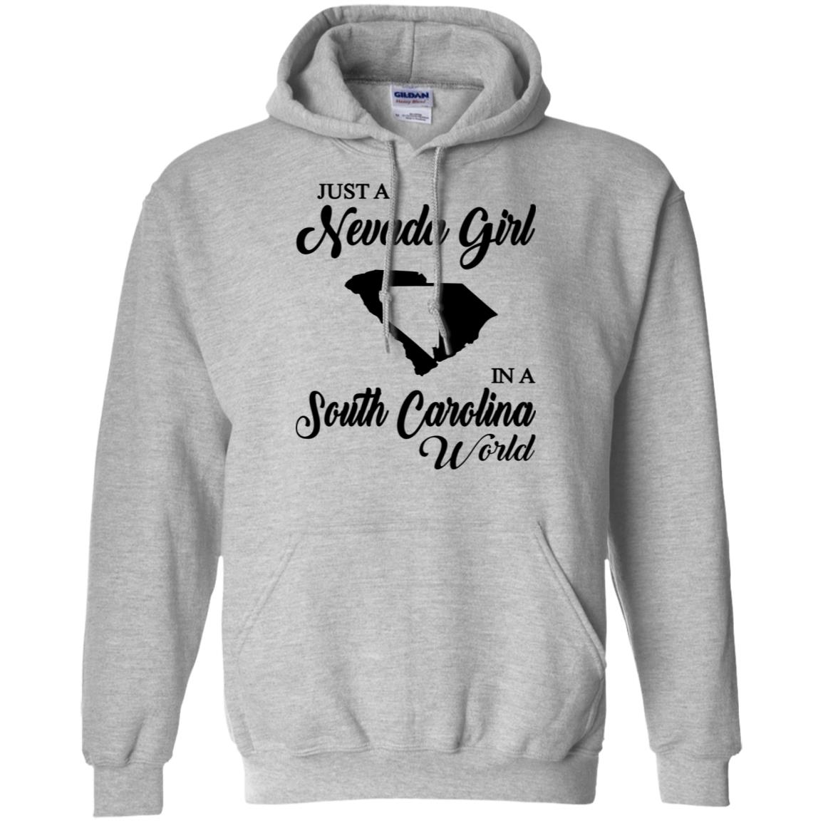 Just A Nevada Girl In A South Carolina World T-Shirt - T-shirt Teezalo