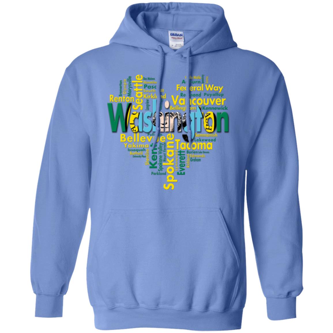 Washington City Heart T-Shirt - T-shirt Teezalo