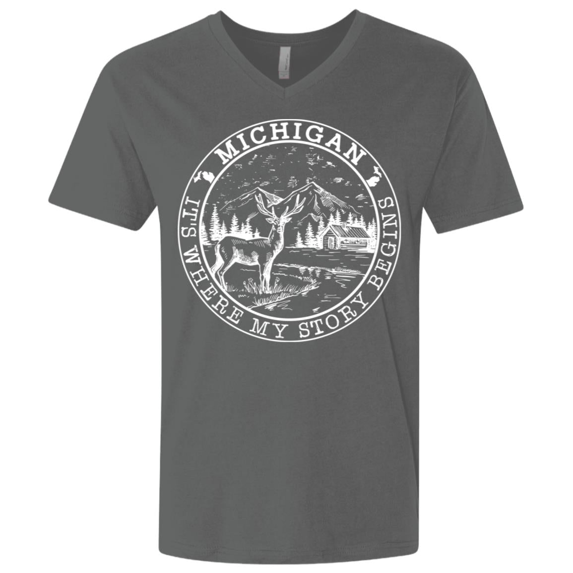 Michigan It's Where My Story Begins T-Shirt - T-shirt Teezalo