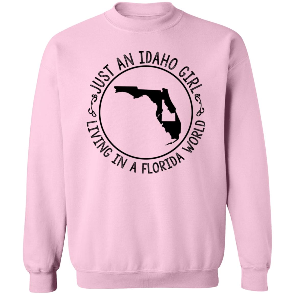 Idaho Girl Living In Florida World T - Shirt - T-shirt Teezalo