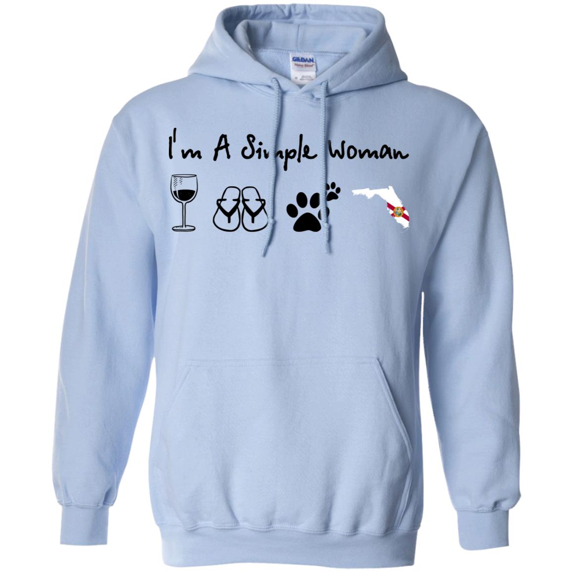 I Am A Simple Florida Girl Hoodie - Hoodie Teezalo