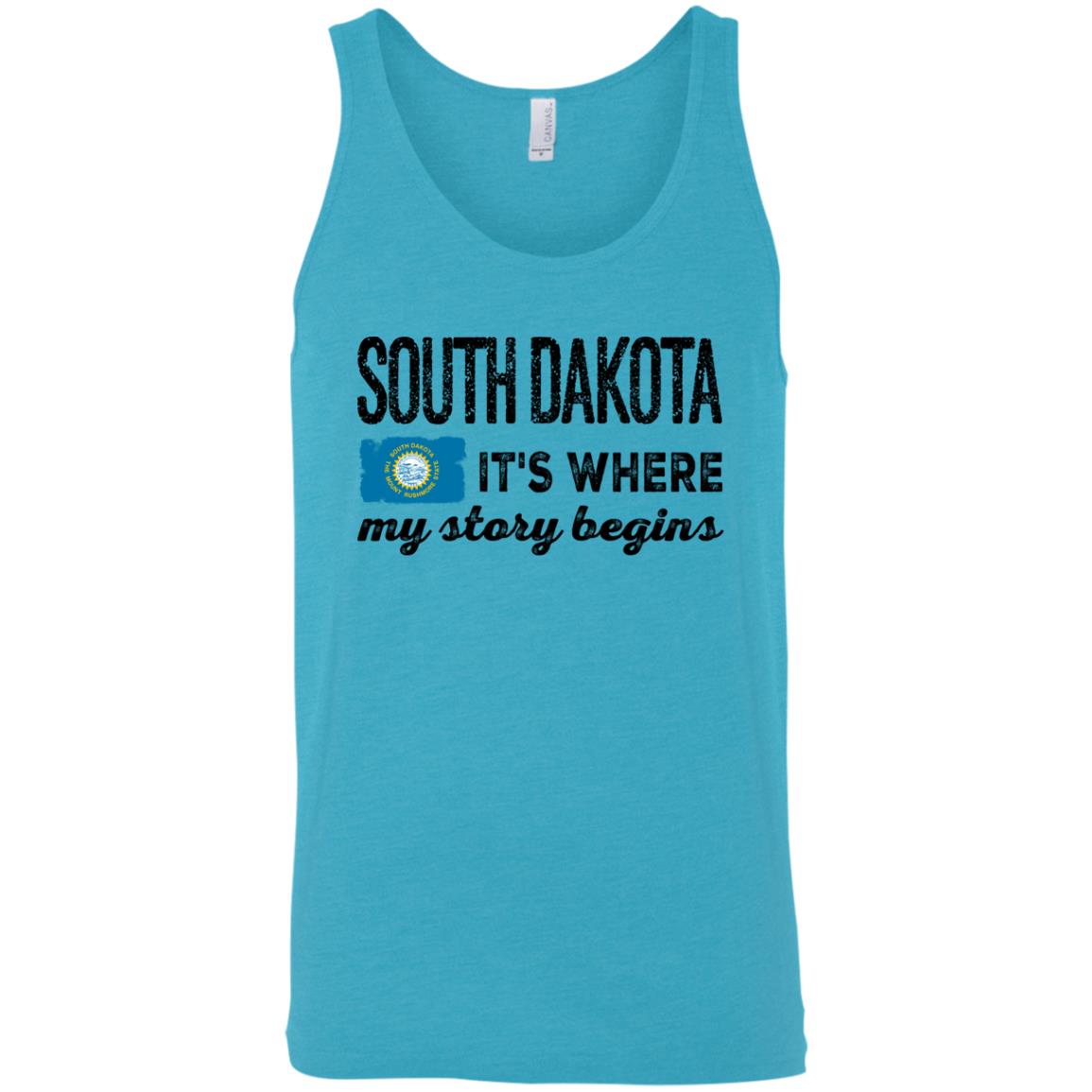 South Dakota It's Where My Story Begins Hoodie - Hoodie Teezalo
