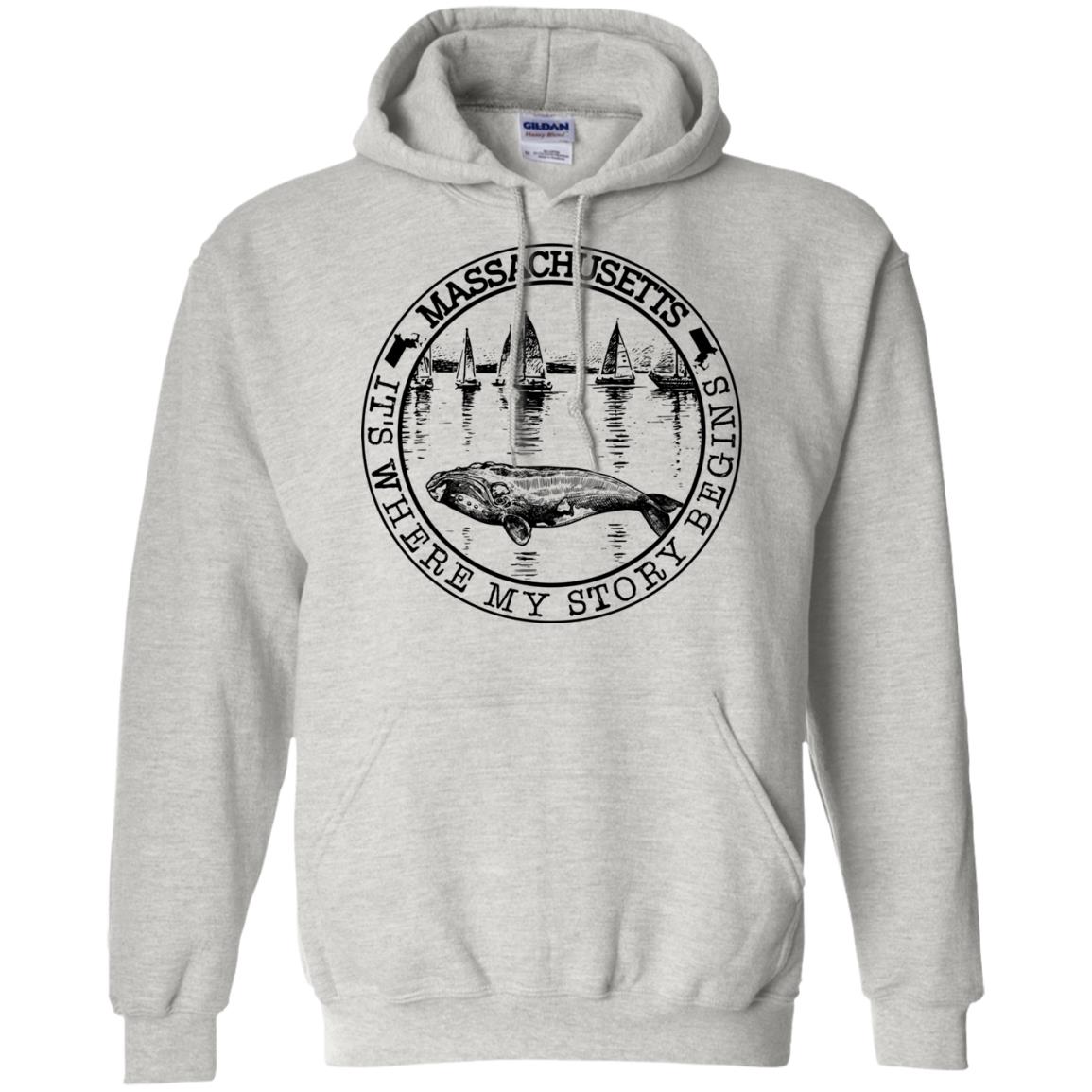 Massachusetts Where My Story Begins Hoodie - Hoodie Teezalo
