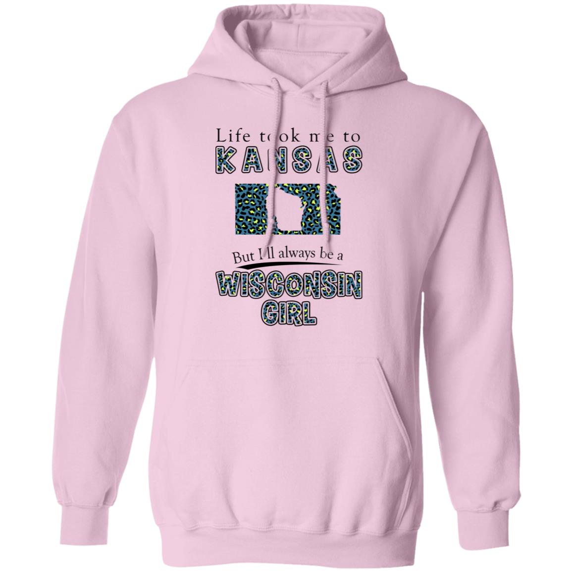 Wisconsin Girl Life Took Me To Kansas T-Shirt - T-shirt Teezalo