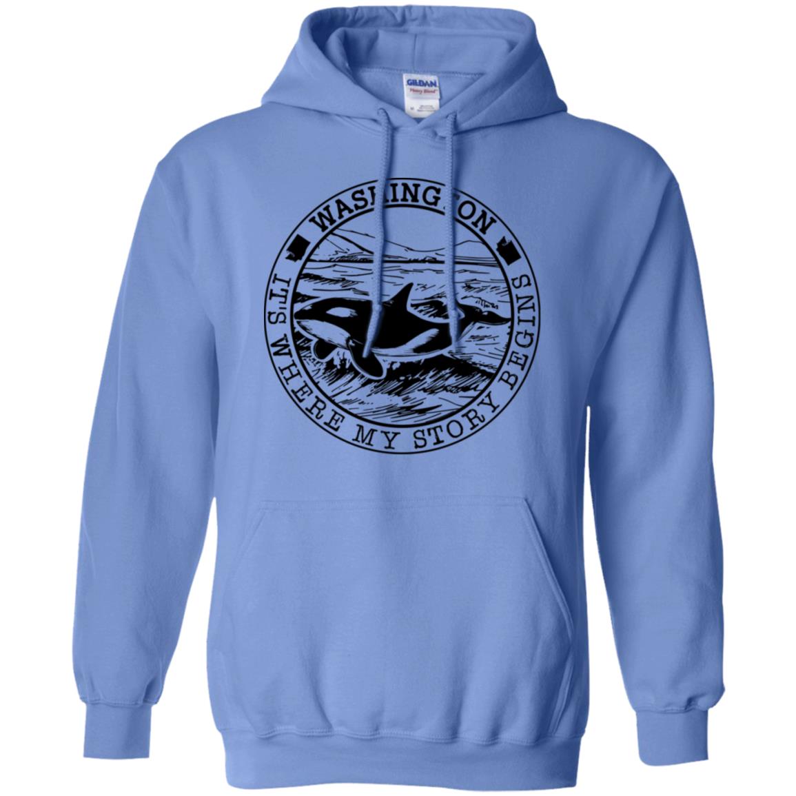 Washington It's Where My Story Begins Hoodie - Hoodie Teezalo