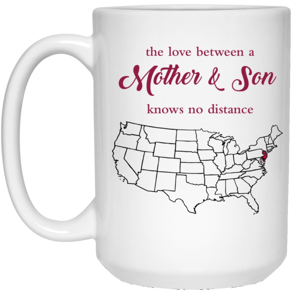 New Jersey Delaware The Love Between Mother And Son Mug - Mug Teezalo