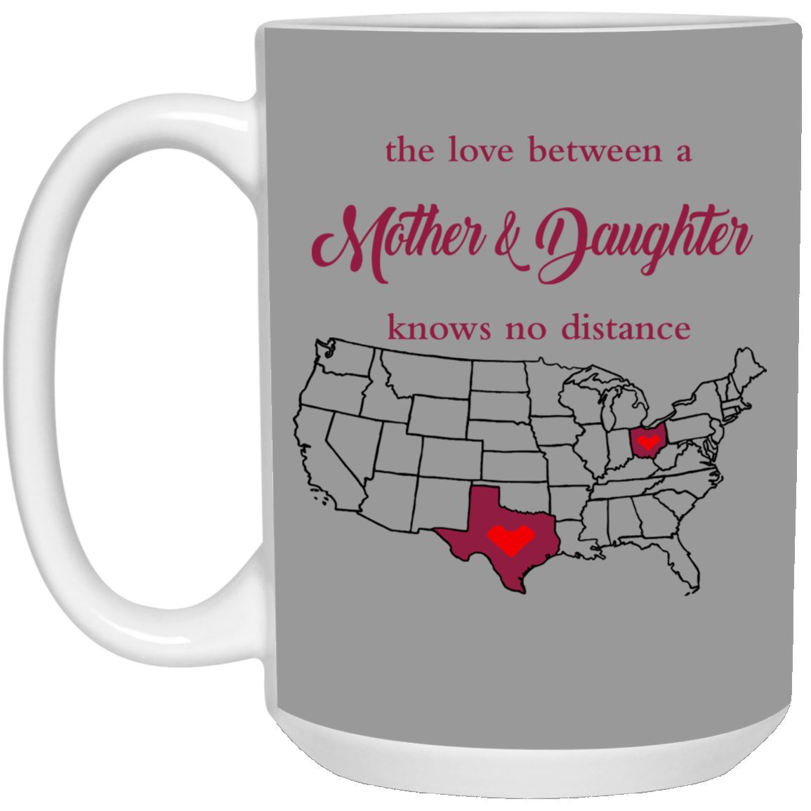 Ohio Texas The Love Mother And Daughter Mug - Mug Teezalo