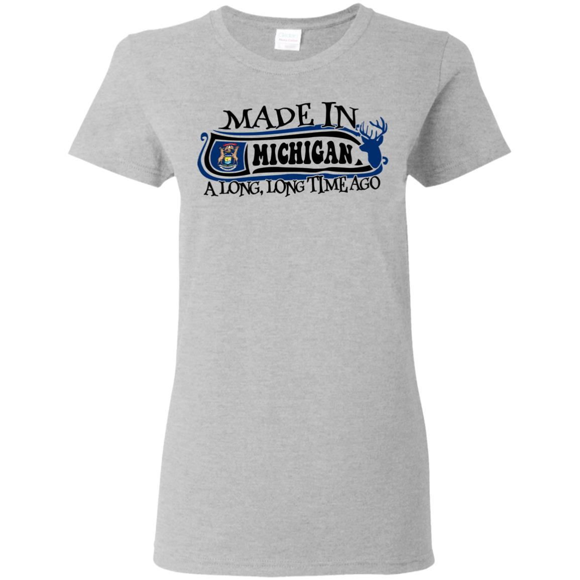 Made In Michigan A Long Long Time Ago T-Shirt - T-shirt Teezalo