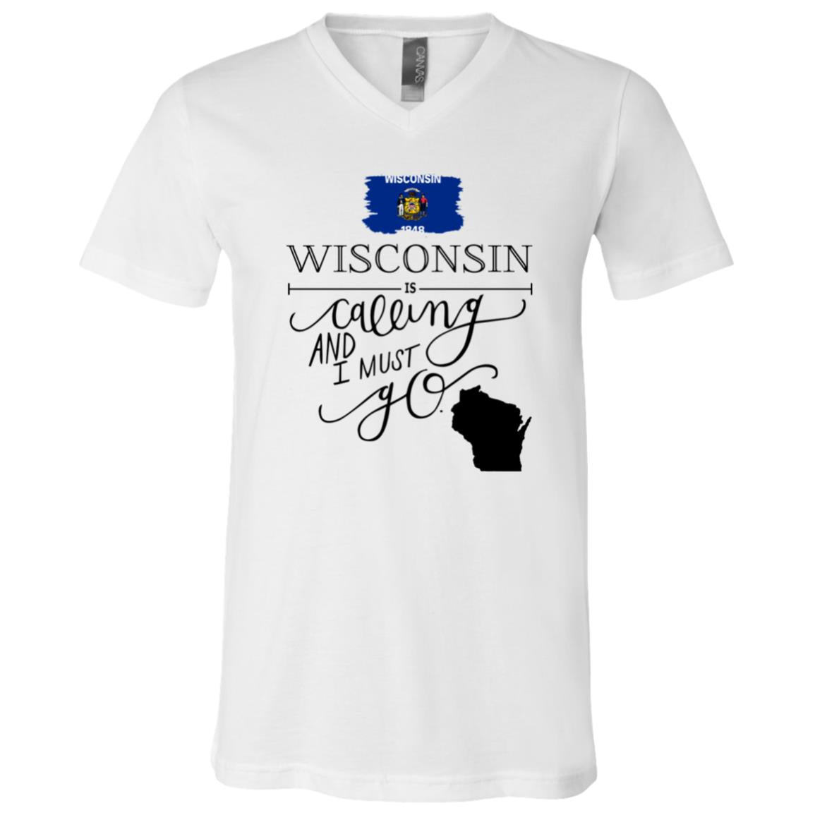 Wisconsin Is Calling And I Must Go Funny T-Shirt - T-shirt Teezalo