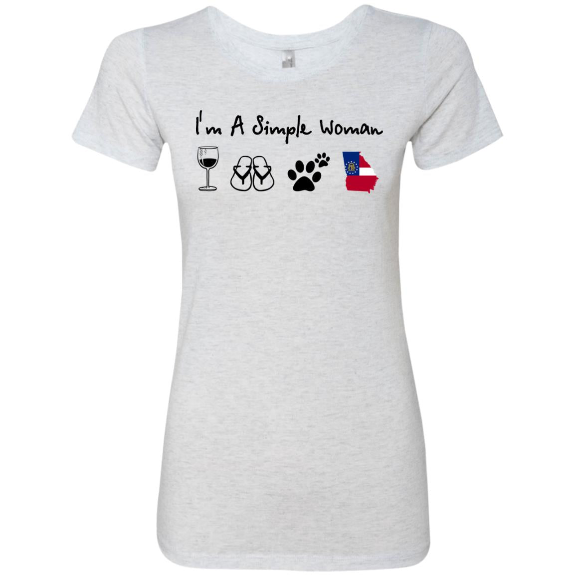 I Am A Simple Georgia Girl Hoodie - Hoodie Teezalo