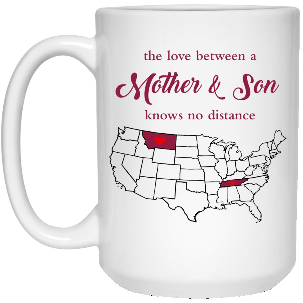Tennessee Montana The Love Between Mother And Son Mug - Mug Teezalo